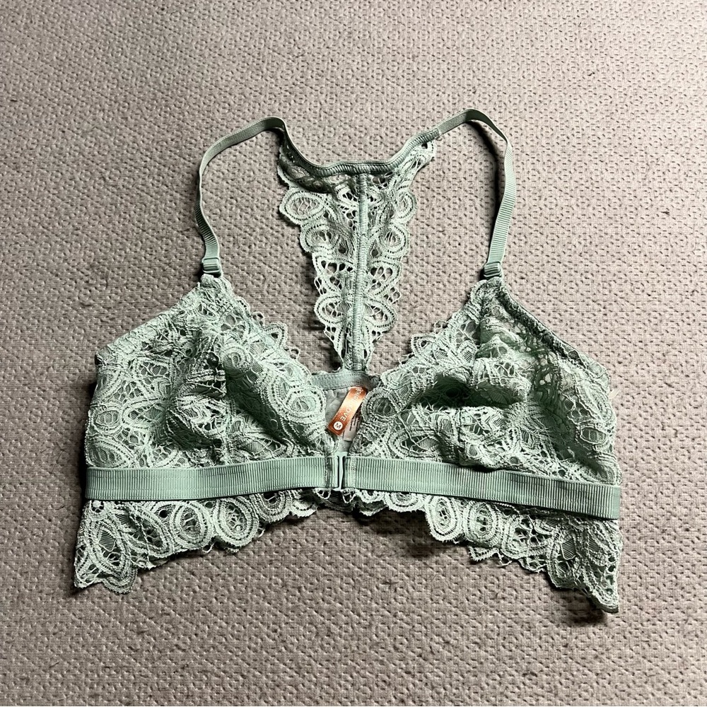 ThirdLove Mint Green Lace Bralette Size Medium EUC